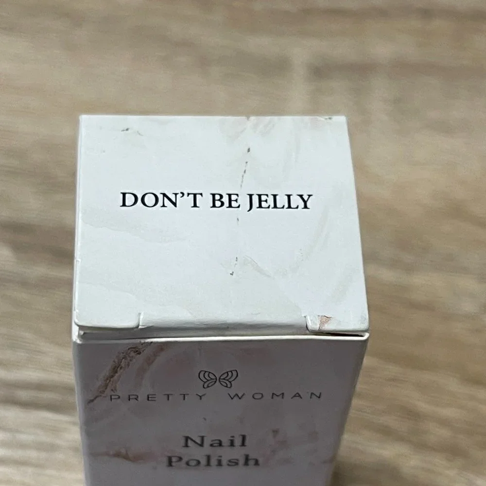 Pretty Woman BNIB Deep Red Burgundy Dont Be Jelly Cruelty-Free Vegan Nail Polish